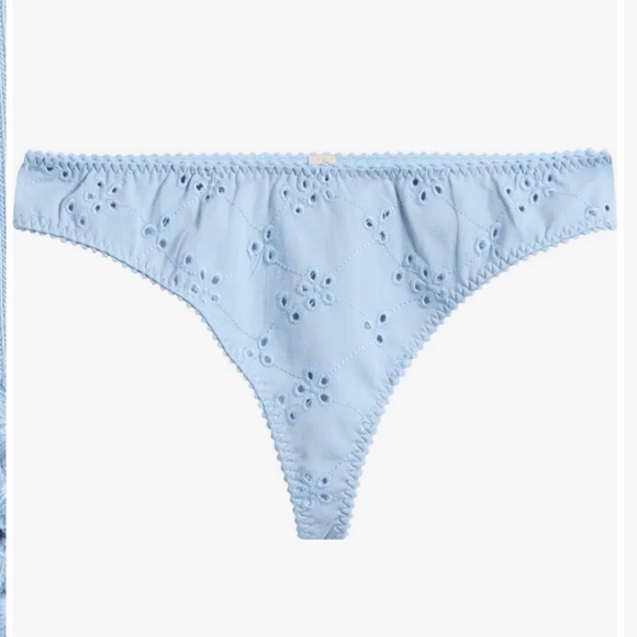 Free People Other - Free People blue homegrown lace thong